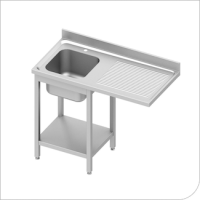 Spülmaschinentische 1 Becken 700 tief