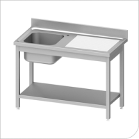 Spültische 1 Becken 600 tief