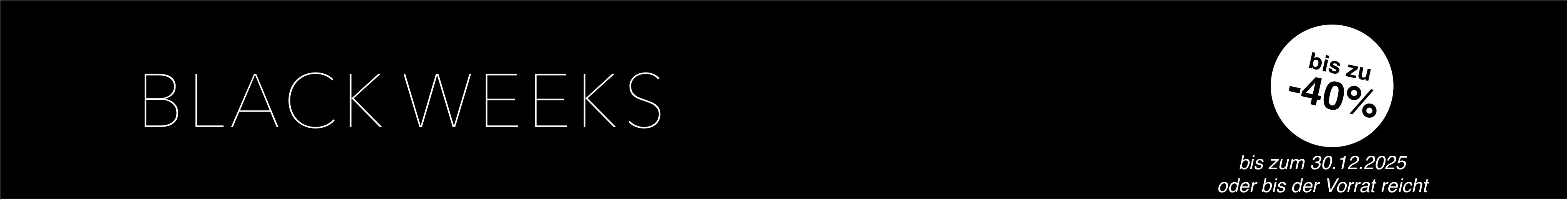 black weeks 2025