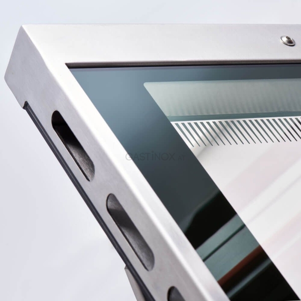 Stalgast Gasherd mit 4 Brennern (3,5x+5+2x7) und Elektro-Umluft-Backofen GN1/1, Serie 700 ND