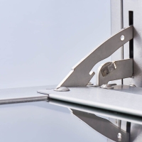 Stalgast Gasherd mit 4 Brennern (3,5x+5+2x7) und Elektro-Umluft-Backofen GN1/1, Serie 700 ND