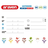 ARAVEN Gastronormbehälter mit Deckel, Polypropylen,...