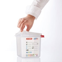 ARAVEN Gastronormbehälter mit Deckel, Polypropylen,...