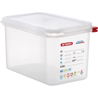 ARAVEN Gastronormbehälter mit Deckel, Polypropylen,...