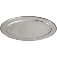 Stalgast Servierplatte oval, Edelstahl, 25,4 x 18,3 cm (BxT)