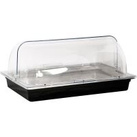 Sunnex Kühlschale GN 1/1, aus Polycarbonat, schwarz,...
