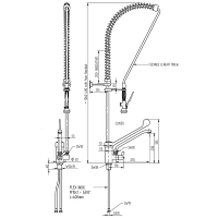 MONOLITH Geschirrbrause mit Mischbatterie,...
