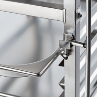 Stalgast Tablettwagen aus Edelstahl, passend für 14...