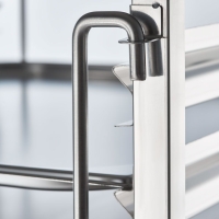 Stalgast Tablettwagen aus Edelstahl, passend für 14...