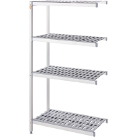 Lagerregal aus Aluminium mit 2 Beinen 1164x460x1680 mm...