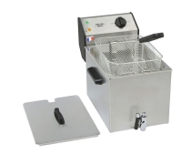 ROLLER GRILL Fritteuse mit Ablasshahn, mit Ablasshahn, 8...