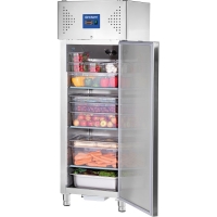 Stalgast Edelstahl-Kühlschrank, GN 2/1, 680x810x2010 mm (BxTxH), 0,17 kW