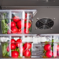 Stalgast Edelstahl-Kühlschrank, GN 2/1, 680x810x2010 mm (BxTxH), 0,17 kW