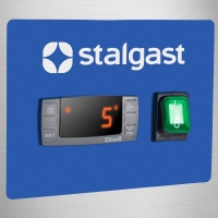 Stalgast Edelstahl-Kühlschrank, GN 2/1, 680x810x2010 mm (BxTxH), 0,17 kW