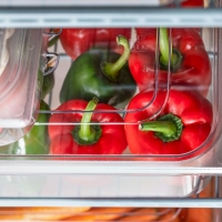 Stalgast Edelstahl-Kühlschrank, GN 2/1, 740x810x2010 mm (BxTxH), 0,21 kW