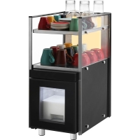 Stalgast Milchkühlschrank mit Tassenwärmer, 2...