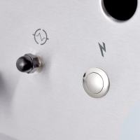 Stalgast Gas-Griddleplatte Serie 700 ND - ½ glatt / ½ gerillt