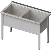Stalgast Topfspüle mit zwei Becken, 1200x600x850 mm,...