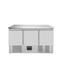 Kühltisch Mini 137 cm, 3-fach - mit 3 Türen