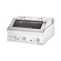 Stalgast Elektro-Griddleplatte mit Deckel, glatt, Serie...