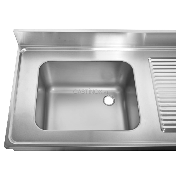 Spültisch 100 x 60 cm Becken links mit Abtropffläche