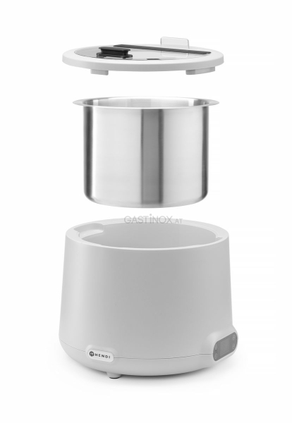 Suppenkessel UNIQ, HENDI, 8L, Weiß, 220-240V/500W, ⌀365x(H)325mm