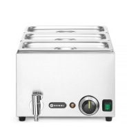 Set: Bain-Marie HENDI Ranger mit Ablasshahn + 3x GN 1/3...