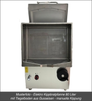 Gas Kippbratpfanne 80 Liter - manuelle Kippung - RedFox