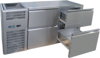 Einschiebekühlpult / Barkühltisch mit 4...