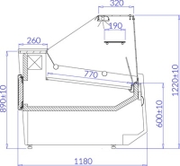 Kühltheke - Luzon - 3.13 Schwarz