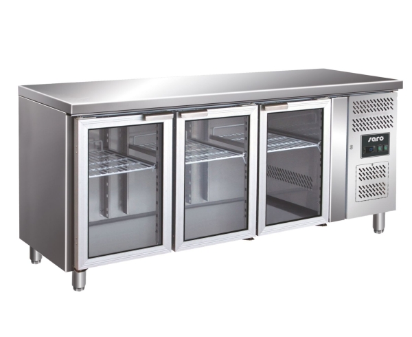 SARO Premium Kühltisch mit Glastüren 1,8 x 0,7 m - 3/0