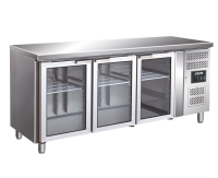 SARO Premium Kühltisch mit Glastüren 1,8 x 0,7...