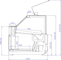Kühltheke 260 cm - Jumbo  2.50