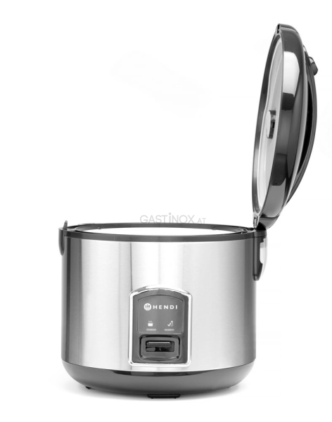 Reiskocher mit Dampfgarfunktion, HENDI, Profi Line, 1,8L, 230V/700W, ⌀280x(H)285mm