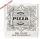 Pizzakarton 33x33x4 cm - personalisiert - 1 Palette, weiß-braun