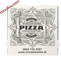 Pizzakarton 30x30x3 cm - personalisiert - 1 Palette,...