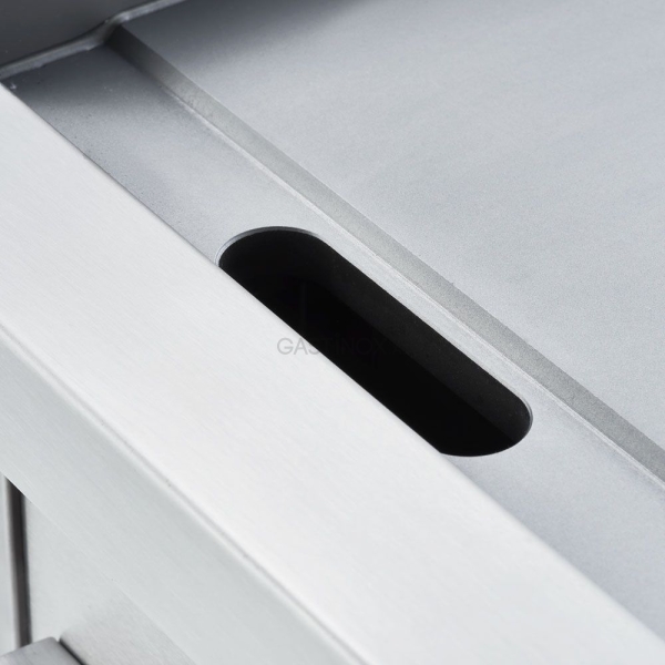 Stalgast Verchromte Elektro-Griddleplatte, glatte Grillfläche, Serie 700 ND