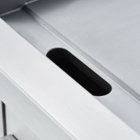 Stalgast Verchromte Elektro-Griddleplatte, glatte Grillfläche, Serie 700 ND