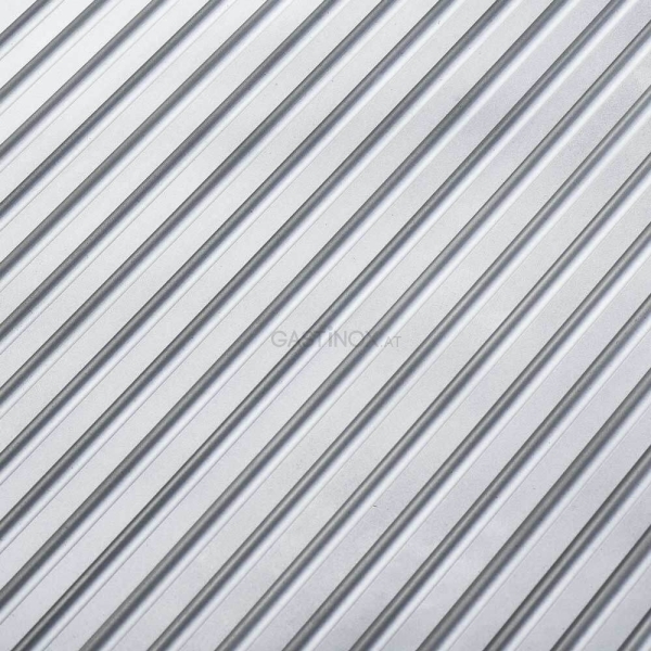 Stalgast Gas-Griddleplatte, verchromt, Serie 700 ND - gerillt