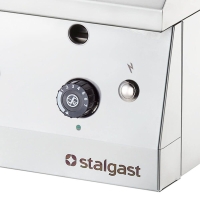 Stalgast Gas-Griddleplatte, verchromt, Serie 700 ND - gerillt