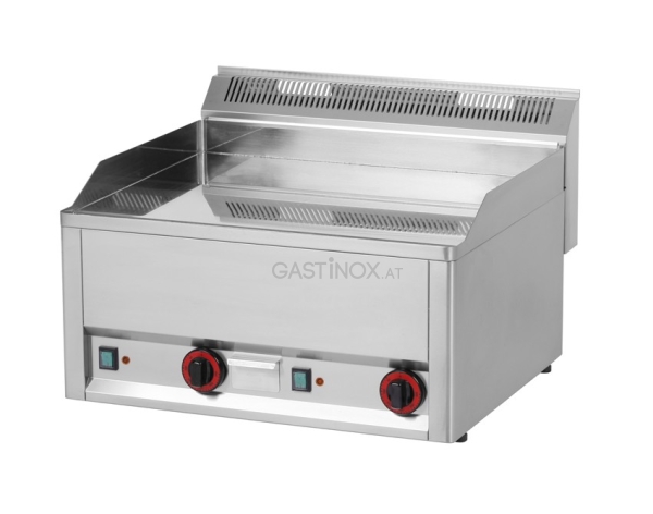Grillplatte 66x60cm - verchromt - glatt - elektro