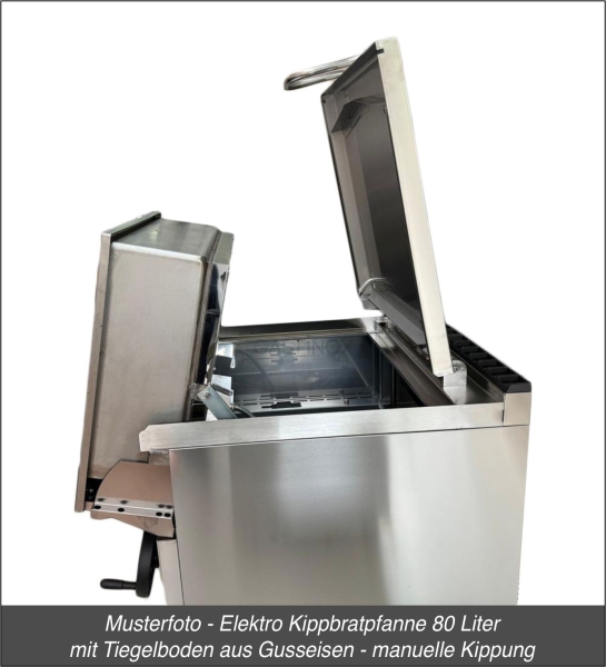 Elektro Kippbratpfanne 120 Liter - manuelle Kippung - RedFox