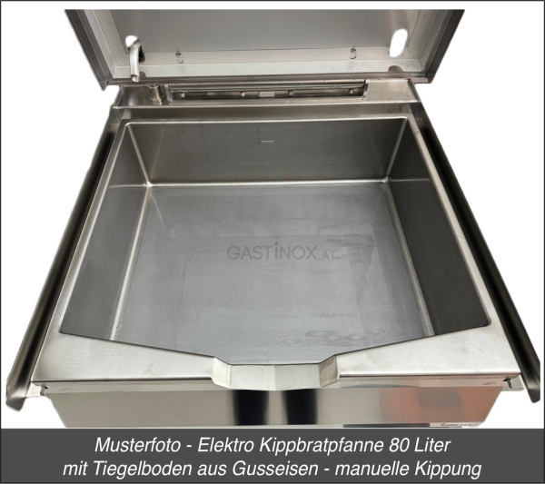 Elektro Kippbratpfanne 120 Liter - manuelle Kippung - RedFox