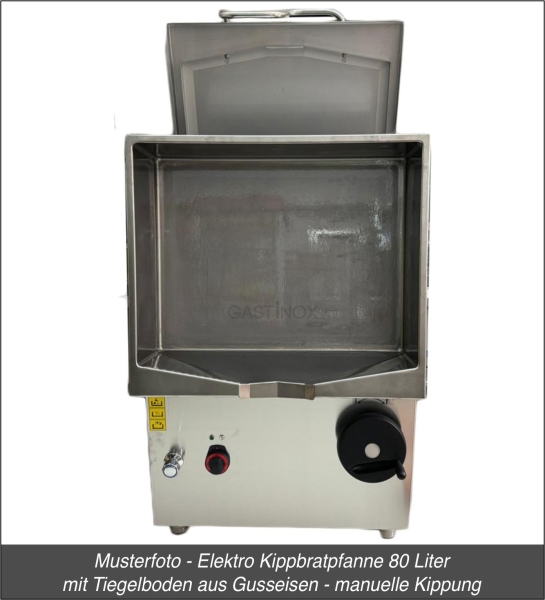 Elektro Kippbratpfanne 120 Liter - manuelle Kippung - RedFox