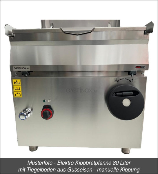 Elektro Kippbratpfanne 120 Liter - manuelle Kippung - RedFox