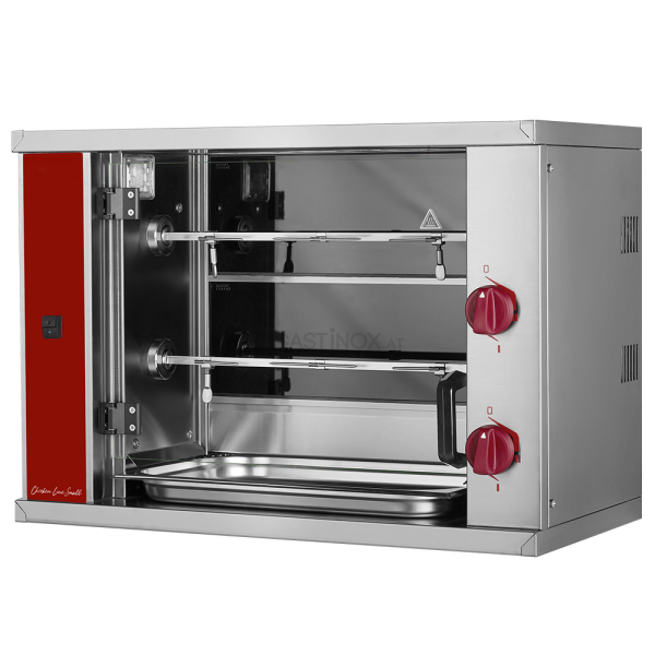 Hähnchengrill Glaskeramik, 2 Spieße (6 Hähnchen) - elektro PREMIUM
