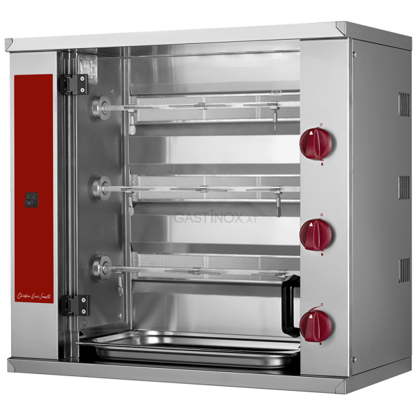 Hähnchengrill, 3 Spieße (9 Hähnchen) - gas PREMIUM