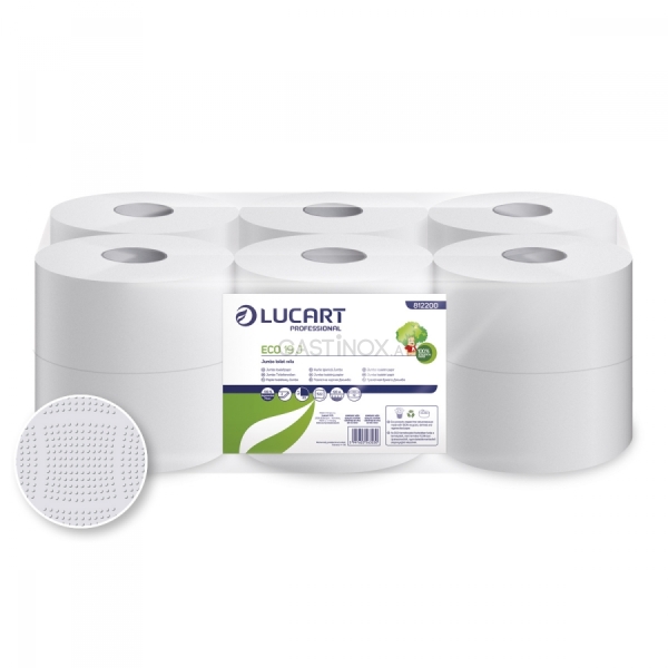 Lucart ECO 19J Toilettenpapier - 120 m, 2-lagig, 12 Rollen/VE