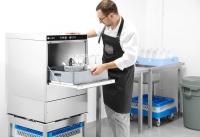 Geschirrspüler 40x40 - elektronische Steuerung, HENDI, 230V/2800W, 470x510x(H)710mm