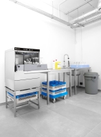 Geschirrspüler 50x50 - elektronische Steuerung, HENDI, 400V/6600W, 570x600x(H)830mm